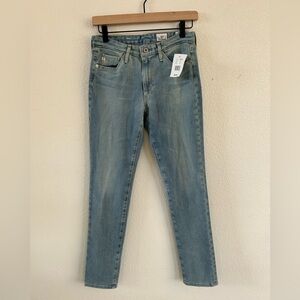 NWT AG Adriano Goldschmied Women's Faded Blue Skinny Jeans